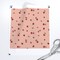 Ditsy Berries Pink Red Strawberry Fruit Small Scale Kitchen Custom Printed Fabric by Spoonflower Various Fabrics by the Yard or Fat Quarter